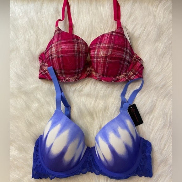 No Boundaries Bra Womens Juniors Size 32D‎ Lined Underwire Bundle Lot Of 2 - Picture 1 of 5